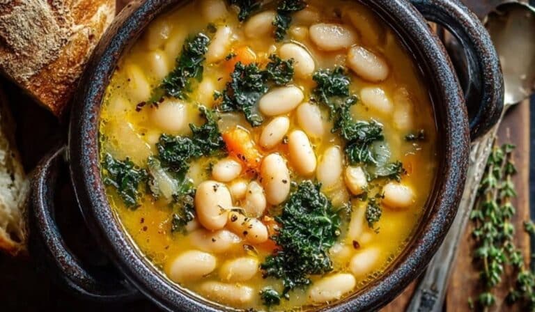 Easy Tuscan White Bean Soup Recipe
