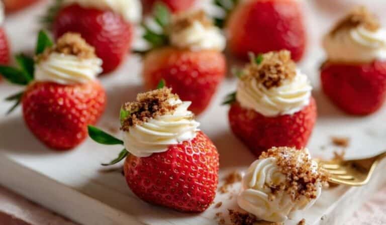 Cheesecake Deviled Strawberries